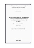 Luận án Tiến sĩ Quản lý bệnh viện: Kết quả bước đầu triển khai phần mềm quản lý danh sách người bệnh chạy thận nhân tạo có chỉ định ghép thận của 26 bệnh viện tại Hà Nội