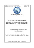 Tóm tắt Luận án Tiến sĩ Dược học: Sàng lọc các phân tử nhỏ có khả năng ức chế tương tác Interleukin-8 và thụ thể CXCR1/2