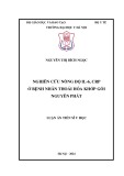 Luận án Tiến sĩ Y học: Nghiên cứu nồng độ IL-6, CRP ở bệnh nhân thoái hóa khớp gối nguyên phát