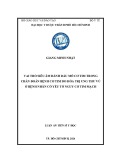 Luận án Tiến sĩ Y học: Vai trò siêu âm đánh dấu mô cơ tim trong chẩn đoán bệnh cơ tim do hóa trị ung thư vú ở bệnh nhân có yếu tố nguy cơ tim mạch