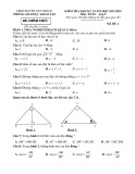 Đề thi học kì 1 môn Toán lớp 9 năm 2023-2024 - Phòng GD&ĐT Núi Thành