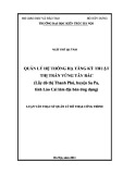 Luận văn Thạc sĩ Quản lý đô thị và công trình: Quản lý hệ thống hạ tầng kỹ thuật thị trấn vùng Tây Bắc (lấy đô thị Thanh Phú, huyện Sa Pa, tỉnh Lào Cai làm địa bàn ứng dụng)