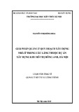 Luận văn Thạc sĩ Quản lý đô thị và công trình: Giải pháp quản lý quy hoạch xây dựng nhà ở trong các làng thuộc dự án xây dựng khu đô thị Đông Anh, Hà Nội