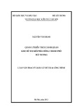 Luận văn Thạc sĩ Quản lý đô thị và công trình: Quản lý kiến trúc cảnh quan khu đô thị mới phía đông thành phố Hải Dương