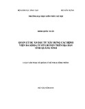 Luận văn Thạc sĩ Quản lý đô thị và công trình: Quản lý dự án đầu tư xây dựng các bệnh viện đa khoa tuyến huyện trên địa bàn tỉnh Quảng Ninh