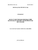 Luận văn Thạc sĩ Quản lý đô thị và công trình: Quản lý chất thải rắn sinh hoạt trên địa bàn quận Long Biên, thành phố Hà Nội đến năm 2020