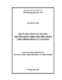 Luận văn Thạc sĩ Kỹ thật xây dựng dân dụng và công nghiệp: Tối ưu hóa công tác tổ chức thi công hoàn thiện phần bên trong công trình chung cư cao tầng