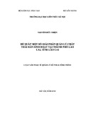 Luận văn Thạc sĩ Quản lý đô thị và công trình: Đề xuất một số giải pháp quản lý chất thải rắn sinh hoạt tại thành phố Lào Cai, tỉnh Lào Cai