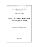 Luận văn Thạc sĩ Quản lý đô thị và công trình: Quản lý hạ tầng kỹ thuật thành phố Sơn La, tỉnh Sơn La