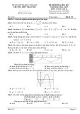 Đề thi học kì 1 môn Toán lớp 12 năm 2024-2025 có đáp án - Trường THPT Trần Phú, Vũng Tàu