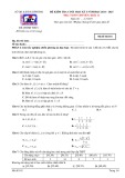 Đề thi học kì 1 môn Toán lớp 11 năm 2024-2025 có đáp án - Trường THPT Chuyên Trần Phú, Hải Phòng