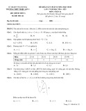 Đề thi KSCL môn Toán lớp 12 năm 2024-2025 - Trường THPT Triệu Sơn 1, Thanh Hóa (Lần 1)