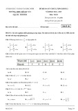 Đề thi KSCL môn Toán lớp 12 năm 2024-2025 - Trường THPT Tiên Du Số 1, Bắc Ninh