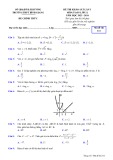 Đề thi KSCL môn Toán lớp 11 năm 2023-2024 - Trường THPT Bình Giang, Hải Dương (Lần 3)