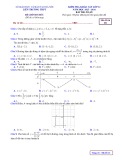 Đề thi KSCL môn Toán lớp 12 năm 2023-2024 có đáp án - Sở GD&ĐT Hà Nội