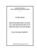 Luận văn Thạc sĩ Kinh tế: Một số giải pháp nâng cao năng lực cạnh tranh cho Công ty cổ phần xây dựng Tân cảng Số Một