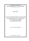 Luận văn Thạc sĩ Kinh tế: Các yếu tố ảnh hưởng đến sự sẵn lòng thanh toán nhiều hơn cho các sản phẩm xanh của người tiêu dùng thế hệ Y ở thành phố Hồ Chí Minh