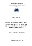 Luận văn Thạc sĩ Kinh tế: Một số giải pháp nhằm hoàn thiện chất lượng dịch vụ lữ hành nội địa của các công ty du lịch trên địa bàn tỉnh Lâm Đồng