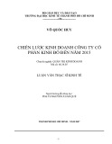 Luận văn Thạc sĩ Kinh tế: Chiến lược kinh doanh Công ty cổ phần Kinh Đô đến năm 2015