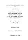 Luận văn Thạc sĩ Kinh tế: Thực trạng và giải pháp nâng cao tính hiệu quả của hệ thống kiểm soát nội bộ tại các doanh nghiệp vừa và nhỏ ở tỉnh Lâm Đồng hiện nay