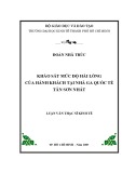 Luận văn Thạc sĩ Kinh tế: Khảo sát mức độ hài lòng của hành khách tại Nhà ga quốc tế Tân Sơn Nhất