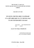 Luận văn Thạc sĩ Kinh tế: Xây dựng thương hiệu Co.opmart của Liên hiệp Hợp tác xã Thương mại TP. Hồ Chí Minh đến năm 2015