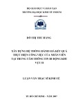 Luận văn Thạc sĩ Kinh tế: Xây dựng hệ thống đánh giá kết quả thực hiện công việc của nhân viên tại Trung tâm Thông tin di động khu vực II