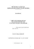 Luận văn Thạc sĩ Kinh tế: Chiến lược kinh doanh cho đại lý hàng hải Việt Nam từ nay đến năm 2015, tầm nhìn 2020