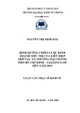 Luận văn Thạc sĩ Kinh tế: Định hướng chiến lược kinh doanh siêu thị của liên hiệp Hợp tác xã thương mại thành phố Hồ Chí Minh – SaigonCo.op đến năm 2015