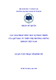 Luận văn Thạc sĩ Kinh tế: Các giải pháp thúc đẩy sự phát triển của quỹ đầu tư trên thị trường chứng khoán Việt Nam