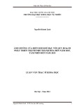 Luận văn Thạc sĩ Khoa học: Ảnh hưởng của biến đổi khí hậu tới quy hoạch phát triển thành phố Thanh Hóa đến năm 2025, tầm nhìn đến năm 2035