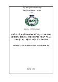 Khóa luận tốt nghiệp: Phân tích tình hình sử dụng kháng sinh dự phòng trên bệnh nhân phẫu thuật tại Bệnh viện E năm 2021