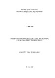 Luận văn Thạc sĩ Khoa học: Nghiên cứu tiềm năng di sản địa chất, địa mạo vùng cát đỏ Phan Thiết tỉnh Bình Thuận