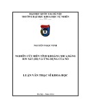 Tóm tắt luận văn Thạc sĩ Khoa học: Nghiên cứu biến tính khoáng Mica bằng ion sắt (III) và ứng dụng của nó