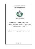 Khóa luận tốt nghiệp: Nghiên cứu đặc điểm thực vật và thành phần hóa học của cây Rau má (Centella asiatica L. Urb.)