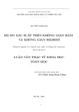 Luận văn Thạc sĩ Khoa học Toán học: Độ đo xác suất trên không gian hàm và không gian Hilbert