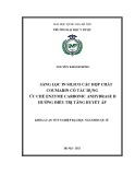 Khóa luận tốt nghiệp: Sàng lọc in silico các hợp chất coumarin có tác dụng ức chế enzyme carbonic anhydrase II hướng điều trị tăng huyết áp