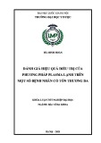 Khóa luận tốt nghiệp: Đánh giá hiệu quả điều trị của phương pháp plasma lạnh trên một số bệnh nhân có tổn thương da
