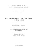 Luận văn Thạc sĩ Toán học: Các phương pháp tính tích phân và ứng dụng