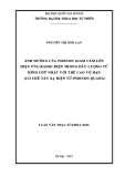 Tóm tắt luận văn Thạc sĩ Khoa học: Ảnh hưởng của phonon giam cầm liên hiệu ứng radio - điện trong dây lượng tử hình chữ nhật với thế cao vô hạn (cơ chế tán xạ điện tử - phonon quang)