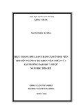 Khóa luận tốt nghiệp: Thực trạng rối loạn trầm cảm ở sinh viên chuyên ngành Y đa khoa năm thứ 5 và 6 tại trường Đại học Y Dược năm học 2020-2021