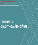 Bài giảng Vật lý 3: Chương 2 - Giao thoa ánh sáng