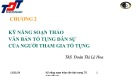 Bài giảng Kỹ năng soạn thảo văn bản trong Tố tụng dân sự: Chương 2 - Trường ĐH Tôn Đức Thắng