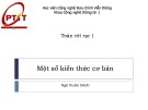 Bài giảng Toán rời rạc 1: Một số kiến thức cơ bản - Ngô Xuân Bách