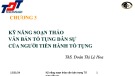 Bài giảng Kỹ năng soạn thảo văn bản trong Tố tụng dân sự: Chương 3 - Trường ĐH Tôn Đức Thắng