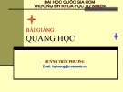 Bài giảng Quang học: Chương 1 -  Huỳnh Trúc Phương