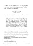 Tác động của công bố thông tin về hoạt động ứng phó với biến đổi khí hậu đến hiệu quả hoạt động của các ngân hàng thương mại Việt Nam