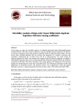 Solvability Analysis of high-order Linear Differential-Algebraic Equations with time-varying coefficients