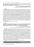 Kết quả điều trị nội soi xuất huyết tiêu hóa trên không do vỡ giãn ở Bệnh viện Trường Đại học Y - Dược Huế