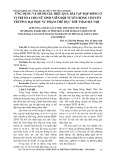 Ứng dụng và đánh giá hiệu quả bài tập đập bóng ở vị trí số 4 cho nữ sinh viên đội tuyển bóng chuyền Trường Đại học Sư phạm Thể dục Thể thao Hà Nội